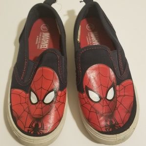 Boys Spiderman Slip Ons